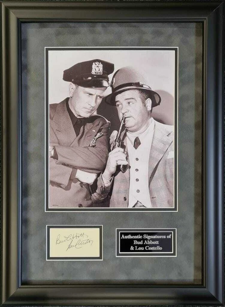 Bud Abbott & Lou Costello Signed Montage