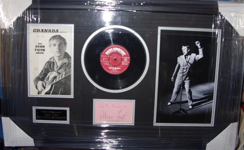 Adam Faith Signed Montage