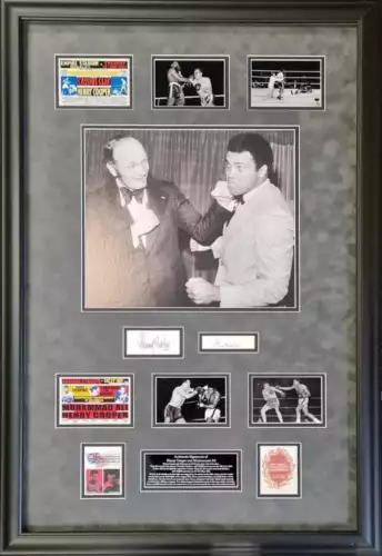 Muhammad Ali & Henry Cooper Signed Montage