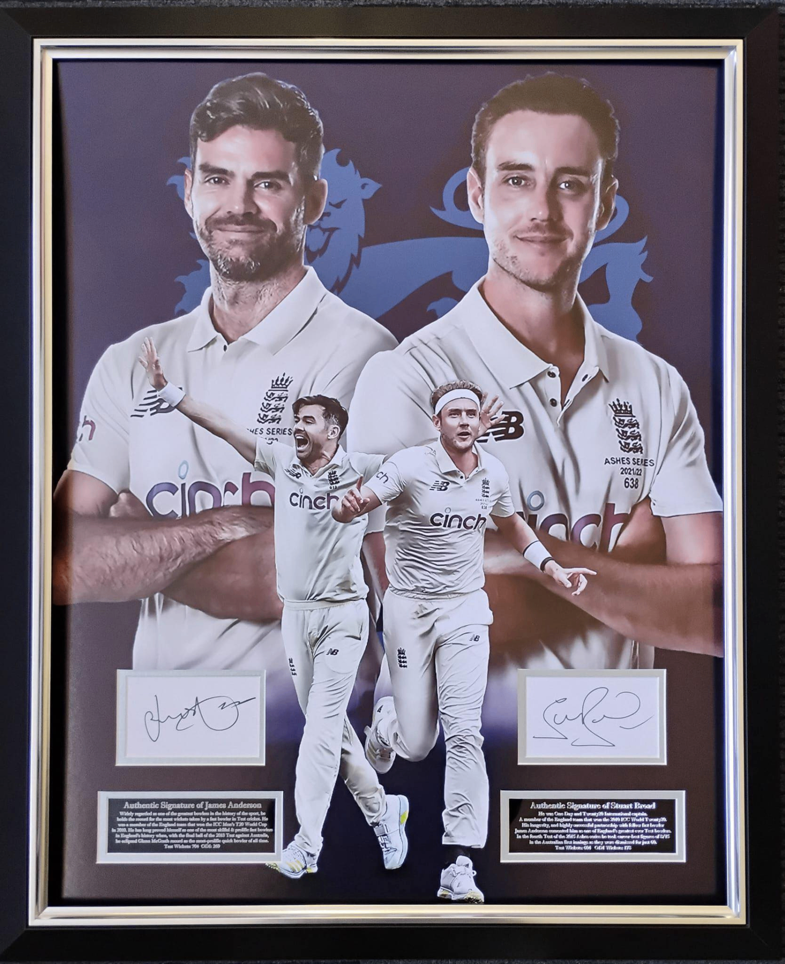 Jimmy Anderson & Stuart Broad Signed Photo