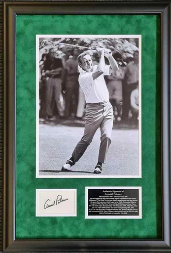 Arnold Palmer Signed Display