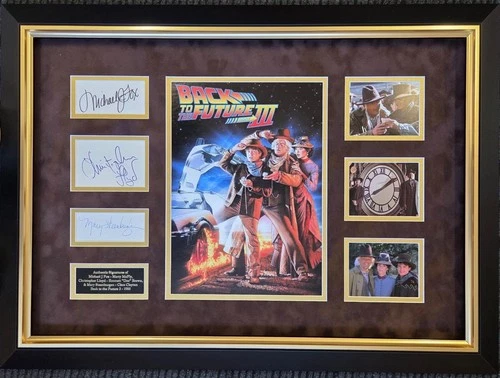 Back to the Future 3 Signed Montage - Michael J Fox, Christopher Lloyd, Mary Steenburgen