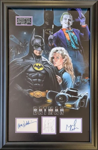 Batman 1989 Signed Montage - Nicholson, Keaton, Basinger