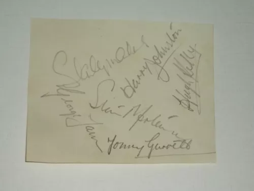 Blackpool 1953 FA Cup Winners Signed Pages