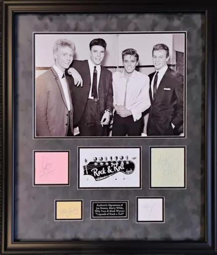 British Legends of Rock N Roll Signed Montage