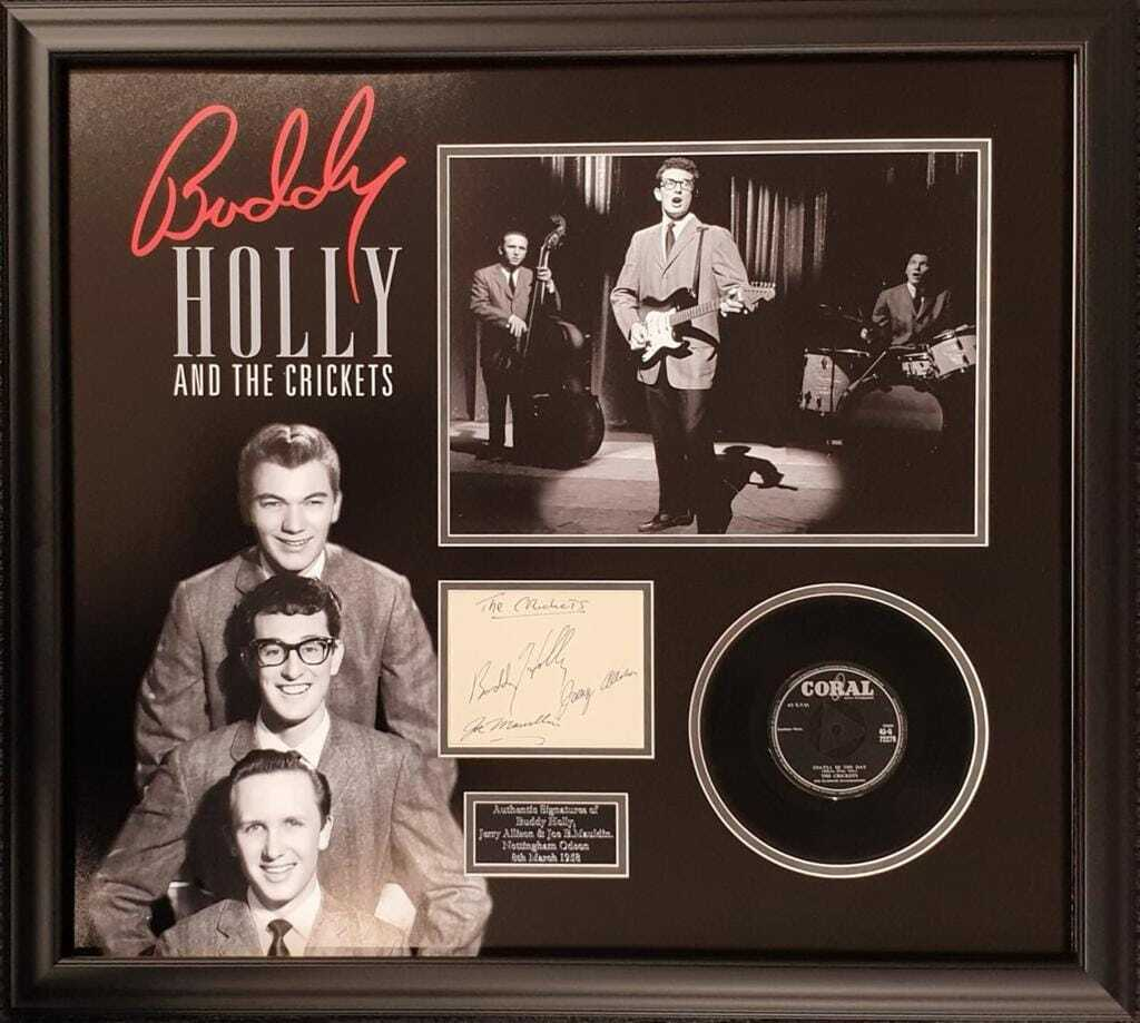Buddy Holly & The Crickets Signed Montage