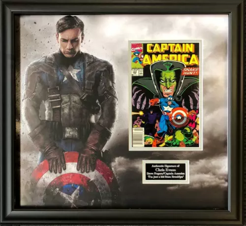Chris Evans 'Captain America' Signed Montage