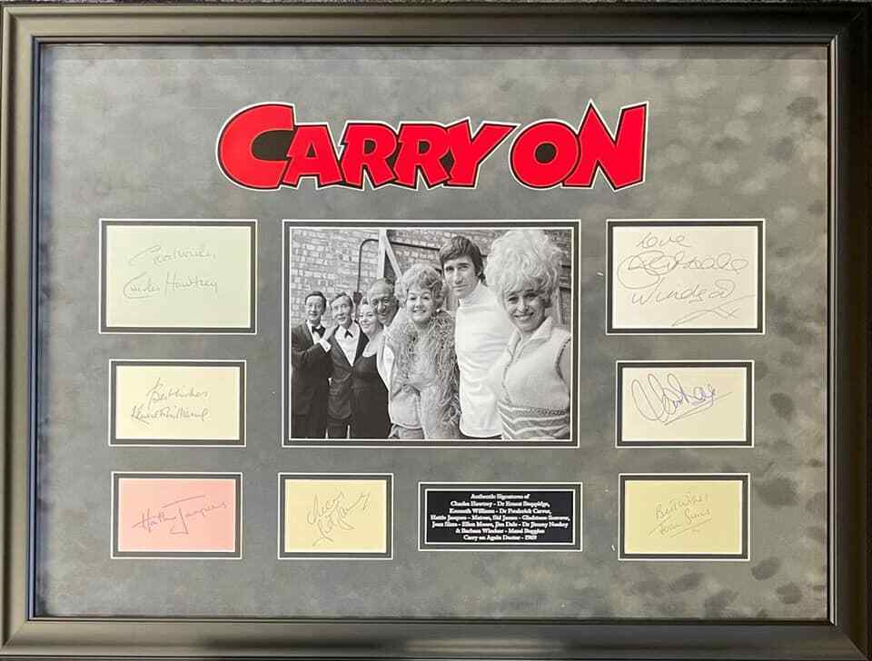 Carry On Cast Multi-Signed Display