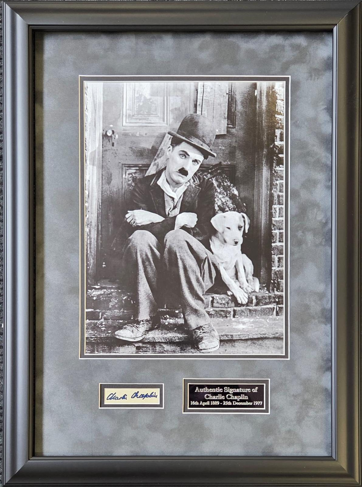 Charlie Chaplin Vintage Signed Montage