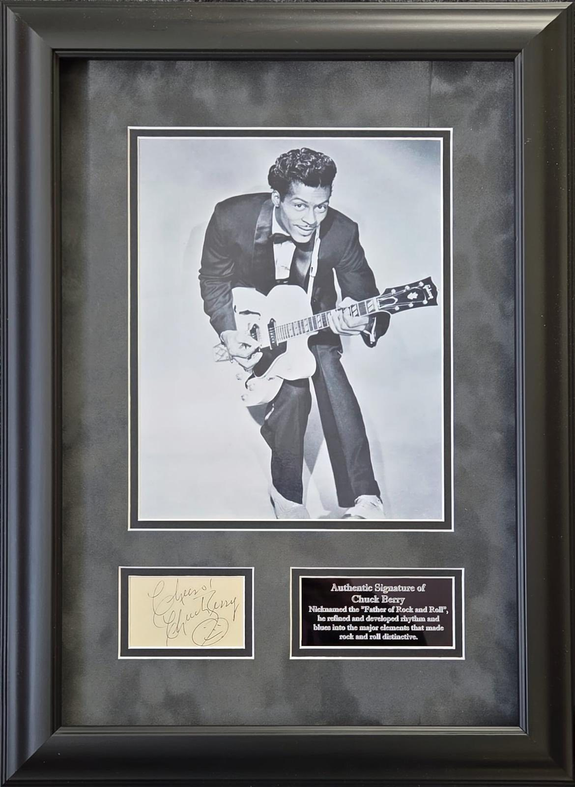 Chuck Berry Signed Montage