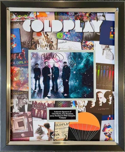 Coldplay Signed Montage - Chris Martin, Guy Berryman, Jonny Buckland & Will Champion