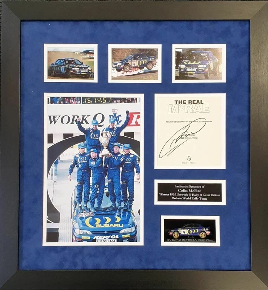 Sold: Colin McRae World Rally Champion Signed Montage