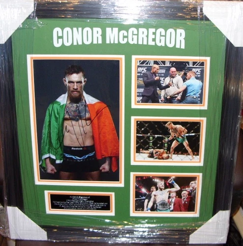 Conor McGregor UFC Champion Signed Montage