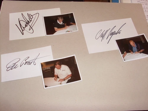 Eric Bristow, Keith Deller & Van Gerwen Darts Legends Signed