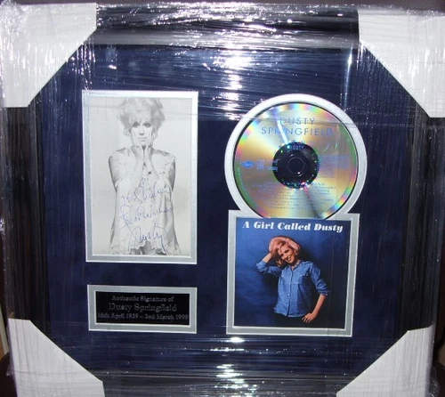 Dusty Springfield Signed CD Montage