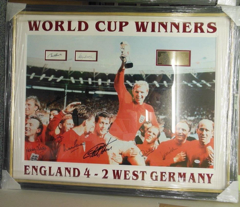 England 1966 World Cup Winners Signed Montage