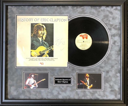 Eric Clapton Signed Montage