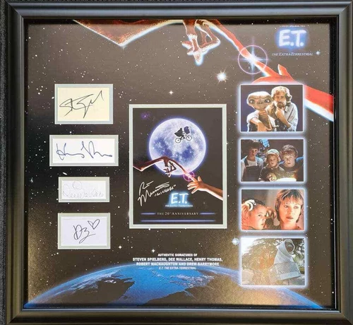 E.T. The Extra-Terrestrial Multi-Signed Montage - Spielberg, Barrymore, Thomas & Cast