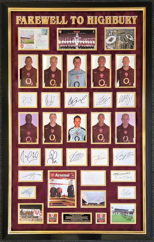 Arsenal Farewell to Highbury Multi-Signed Display