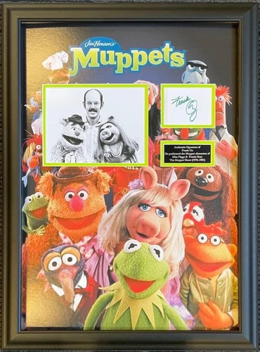 Frank Oz Muppets Signed Montage