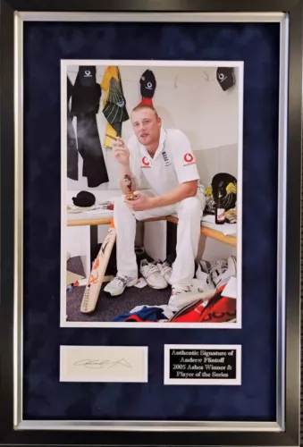 Andrew 'Freddie' Flintoff Signed Montage