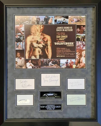 Sold: Sean Connery, Honor Blackman, Shirley Eaton Goldfinger Signed