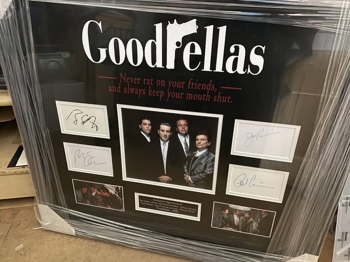 Goodfellas Cast Signed Montage – De Niro, Liotta, Pesci, Sorvino