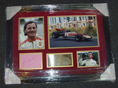 Graham Hill Signed Montage
