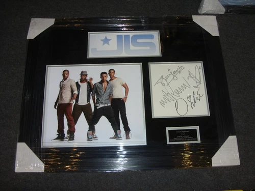JLS Signed Montage - Marvin, Aston, JB, Oritse