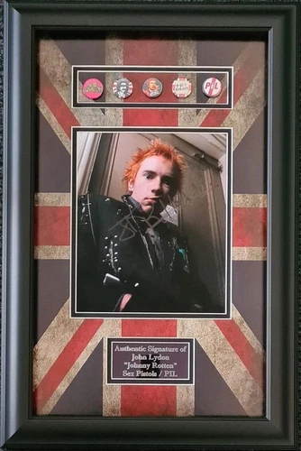 John Lydon - Johnny Rotten Signed Montage