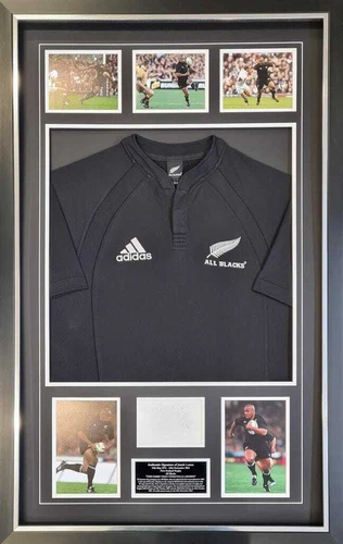 Jonah Lomu Signed Shirt Display