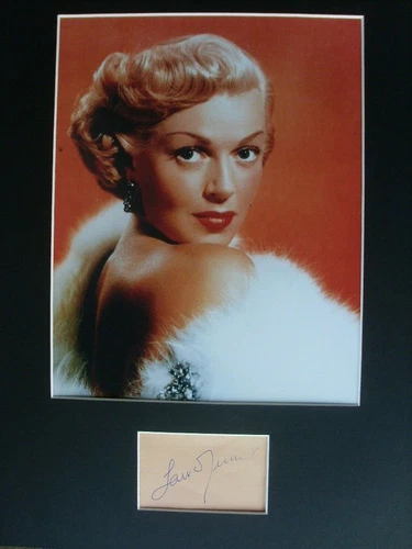 Lana Turner Vintage Signed Montage