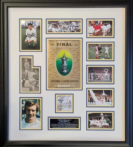 Leeds United Hand Signed 1972 FA Cup Final Montage
