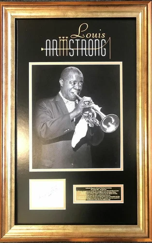 Louis 'Satchmo' Armstrong Signed Montage
