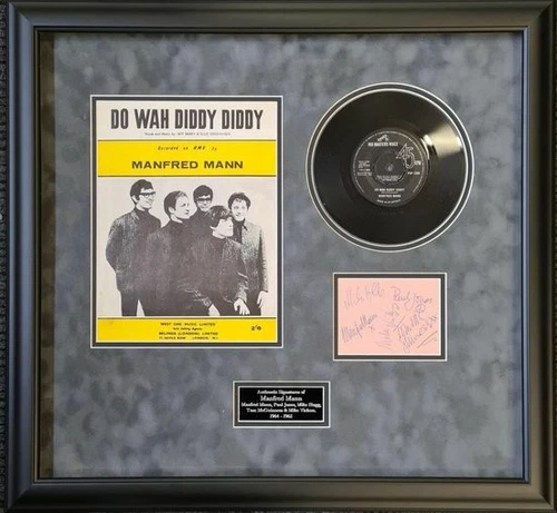 Manfred Mann Signed Montage