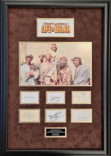 Monty Python Life of Brian Signed Montage - All 6 Members