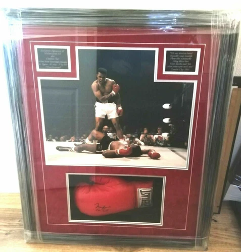Muhammad Ali (Cassius Clay) Signed Glove Framed Display