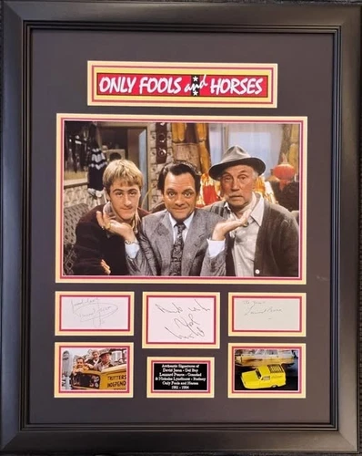 Only Fools and Horses Trio Signed Montage - Jason, Lyndhurst, Pearce