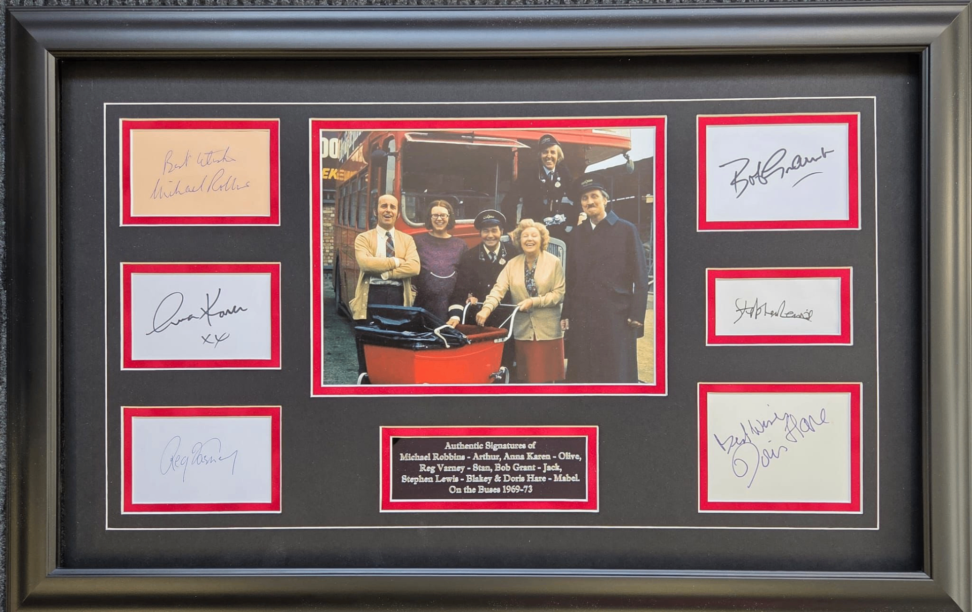On the Buses – Full Cast Signed Display
