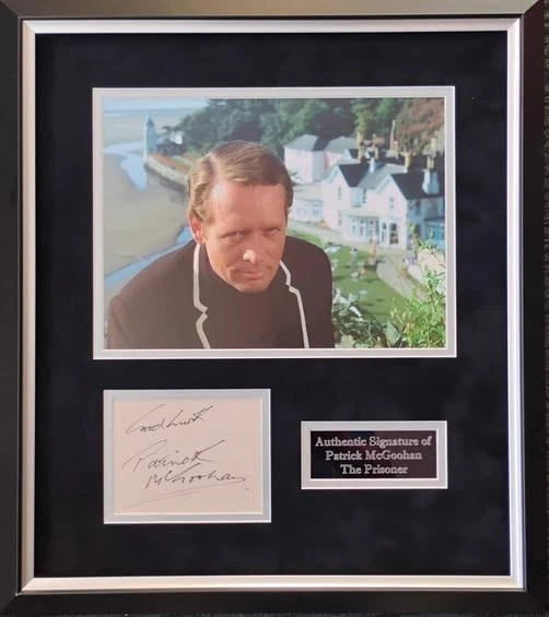Patrick McGoohan The Prisoner Signed Montage