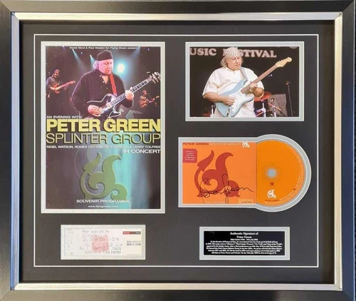 Peter Green Signed Montage - Fleetwood Mac Founder