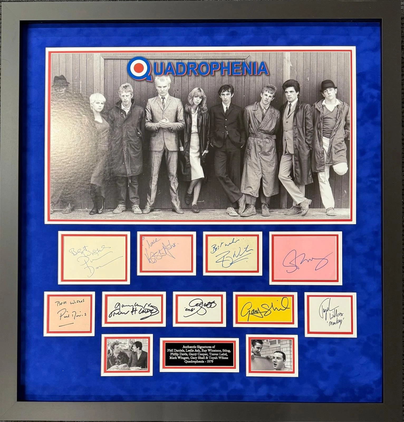 Quadrophenia Cast Signed Montage