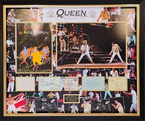 Queen - Freddie Mercury, Brian May, Roger Taylor, John Deacon Signed
