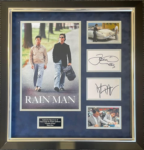 Tom Cruise and Dustin Hoffman Rain Man Signed Montage