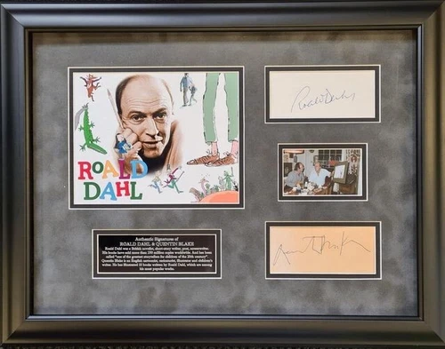 Roald Dahl and Quentin Blake Signed Montage