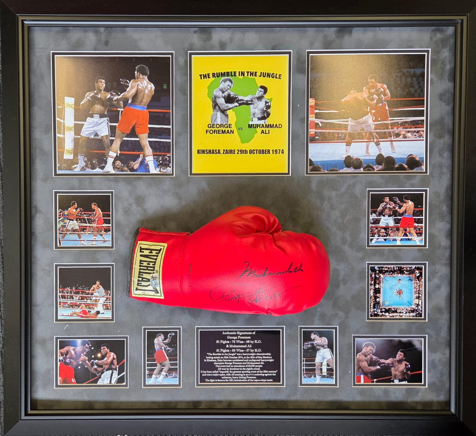 The Rumble in the Jungle – Ali & Foreman Signed Glove