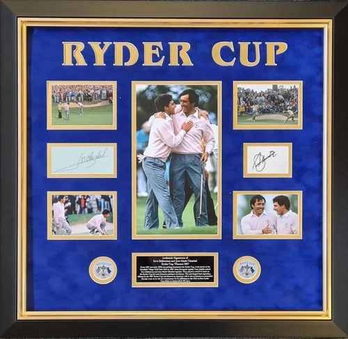 Seve Ballesteros & José María Olazábal Ryder Cup Winners Signed Display