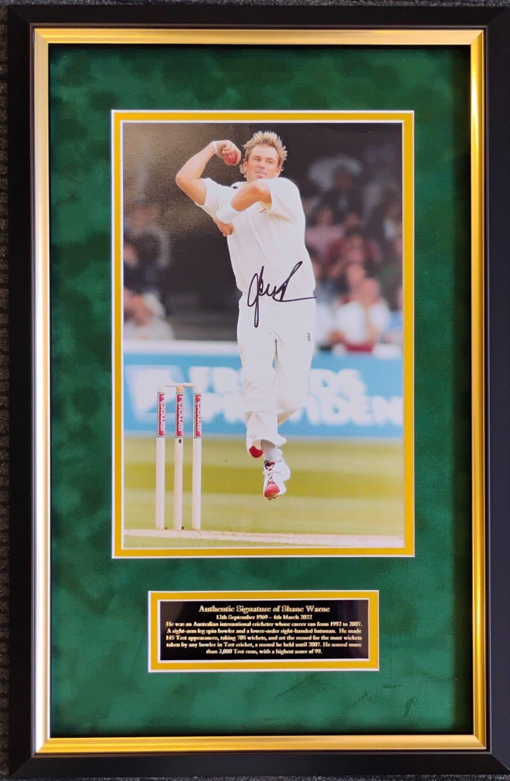Shane Warne Signed Photo