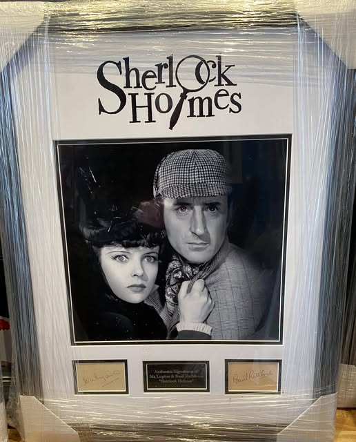 Sherlock Holmes Basil Rathbone Ida Lupino Signed