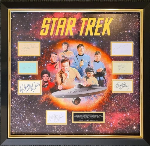 Star Trek Original Cast - Shatner, Nimoy, Kelly + 4 Signed